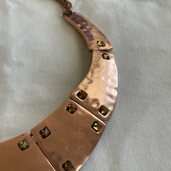 Bronze Gold Statement Necklace by Heidi Klum - Picture 4 of 7